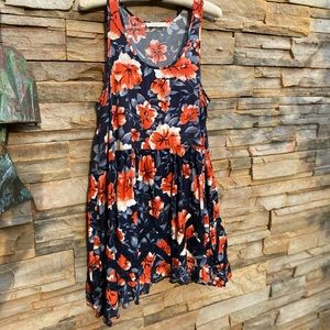 Anthropologie Elodie Floral Sundress Lace Inserts